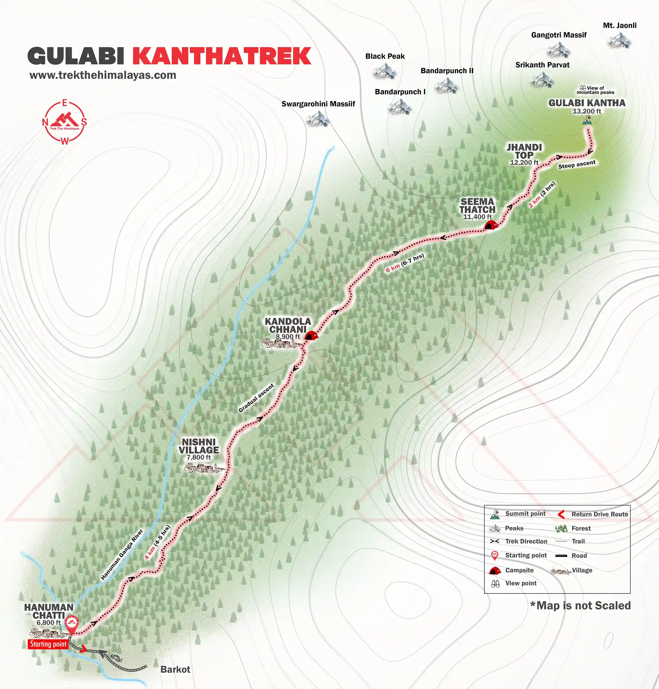 Gulabi Kantha Trek Maps